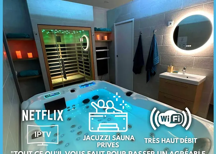 Escapade Relaxante - Spa - Jacuzzi - Sauna - Prives
