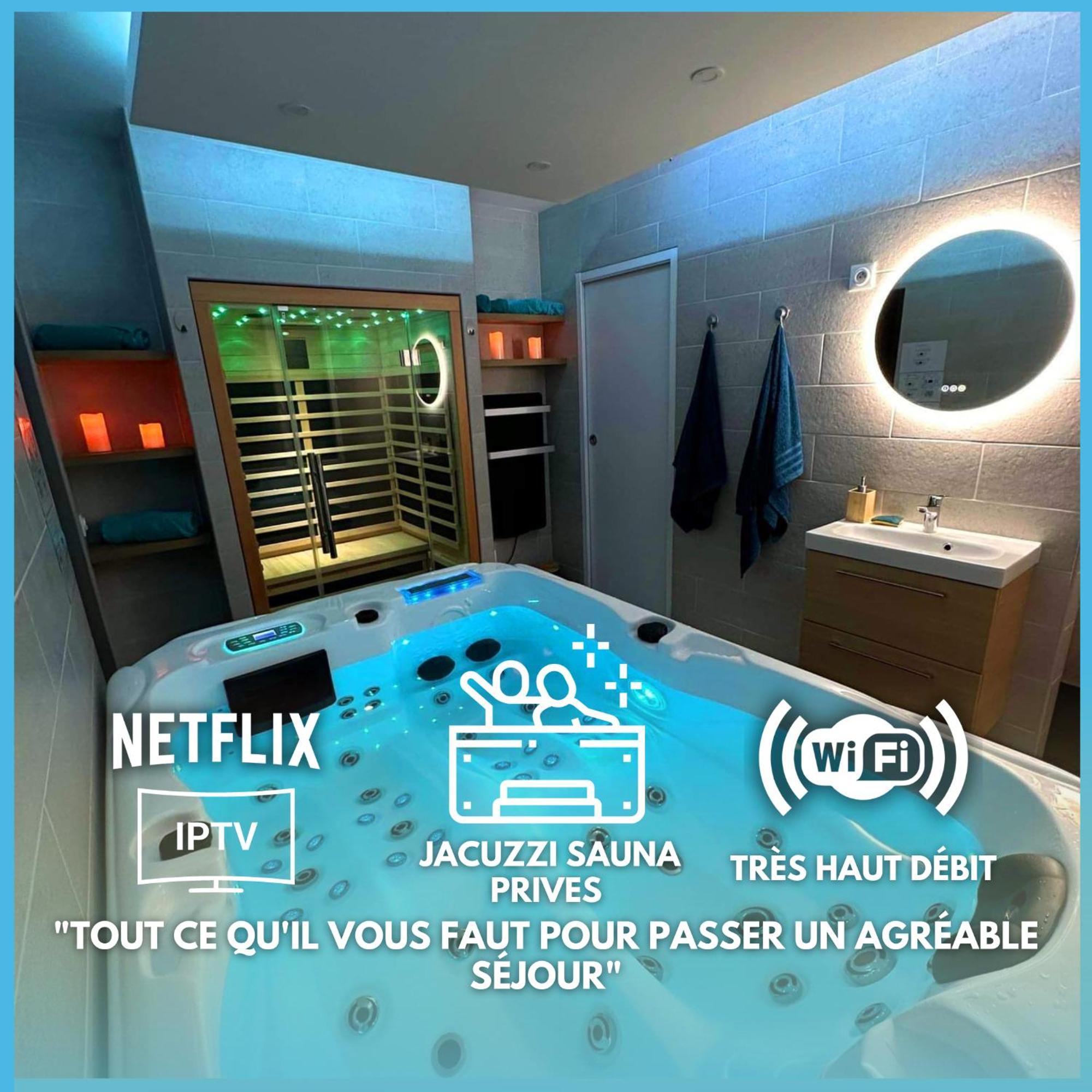 Escapade Relaxante - - Jacuzzi - Sauna - Prives L'Isle-Adam