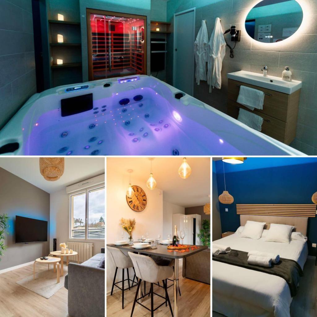 Escapade Relaxante - - Jacuzzi - Sauna - Prives Apartment L'Isle-Adam